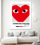 Red Hearts Eyes Hypebeast Luxury Fashion Poster by XingChen Lu on GIANT ART - red typography