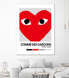 Red Hearts Eyes Hypebeast Luxury Fashion Poster by XingChen Lu on GIANT ART - red typography