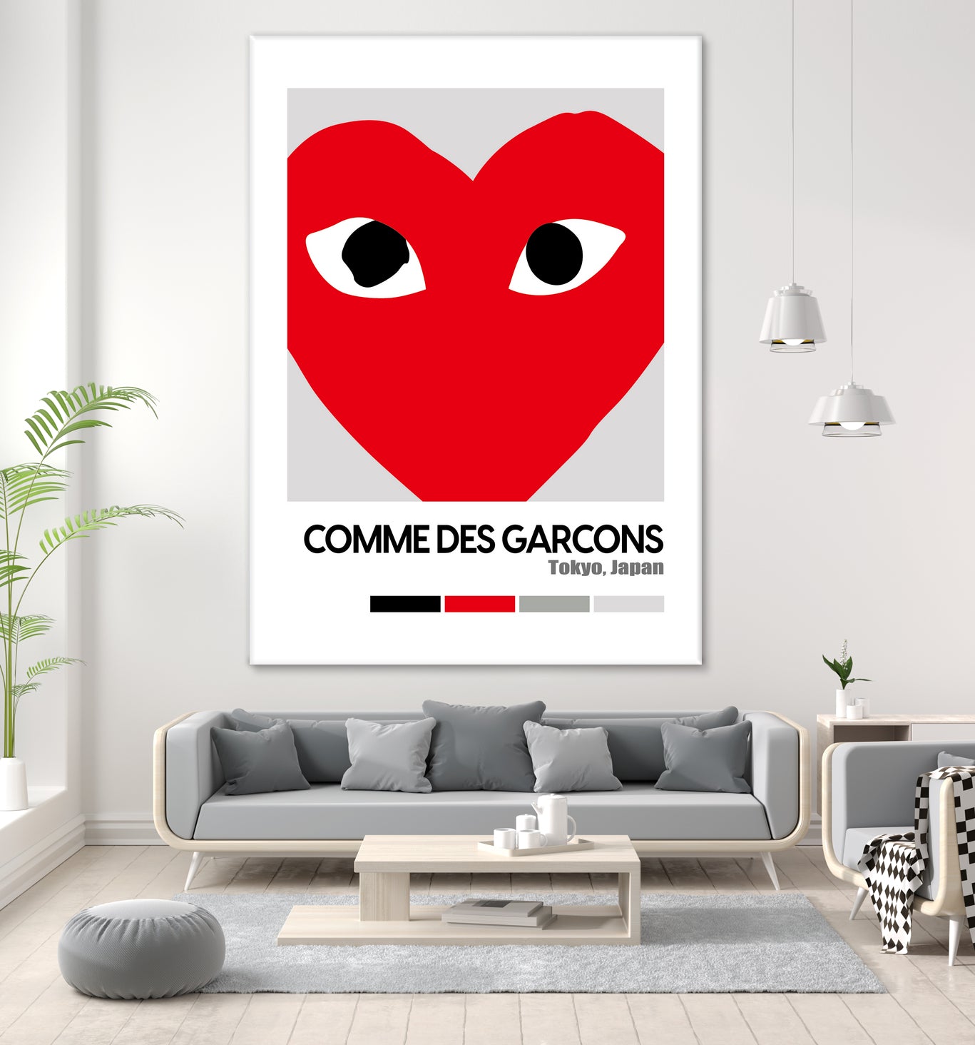 Red Hearts Eyes Hypebeast Luxury Fashion Poster by XingChen Lu on GIANT ART - red typography