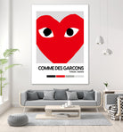 Red Hearts Eyes Hypebeast Luxury Fashion Poster by XingChen Lu on GIANT ART - red typography