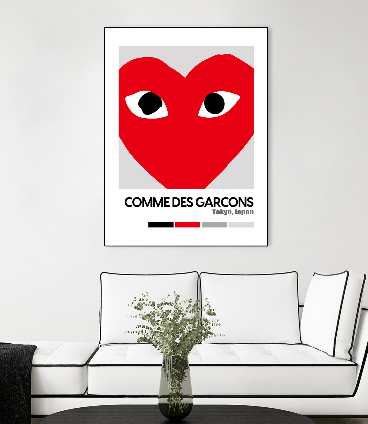 Red Hearts Eyes Hypebeast Luxury Fashion Poster by XingChen Lu on GIANT ART - red typography