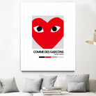 Red Hearts Eyes Hypebeast Luxury Fashion Poster by XingChen Lu on GIANT ART - red typography