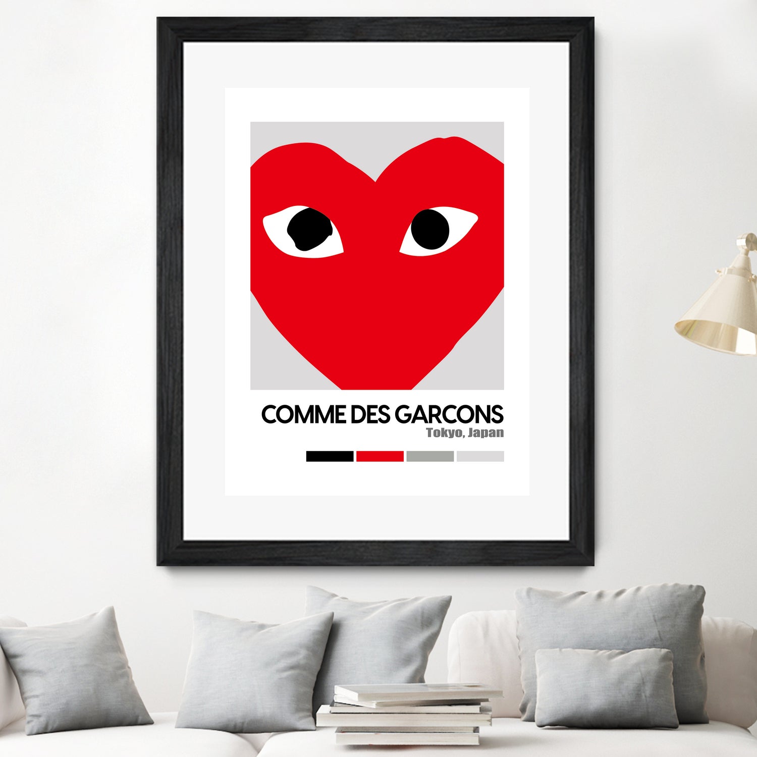 Red Hearts Eyes Hypebeast Luxury Fashion Poster by XingChen Lu on GIANT ART - red typography