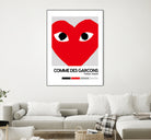 Red Hearts Eyes Hypebeast Luxury Fashion Poster by XingChen Lu on GIANT ART - red typography