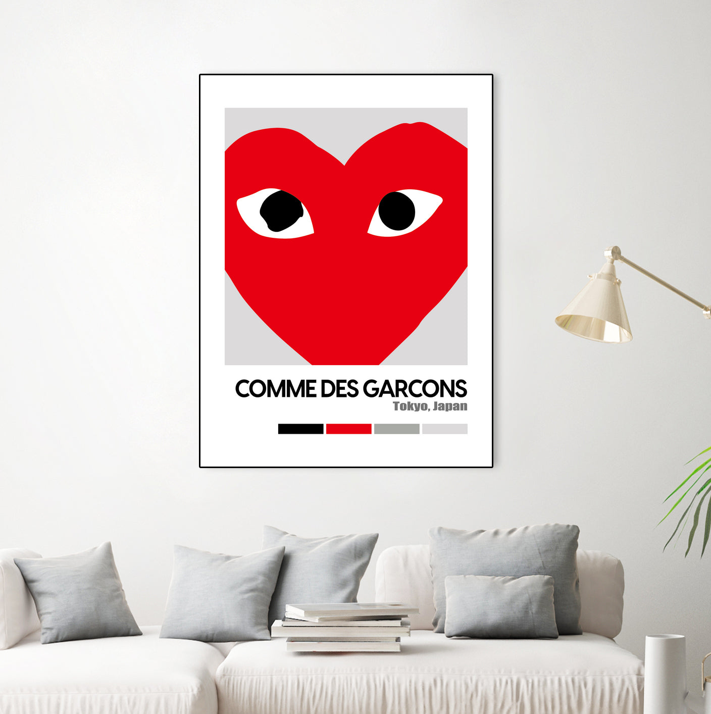 Red Hearts Eyes Hypebeast Luxury Fashion Poster by XingChen Lu on GIANT ART - red typography