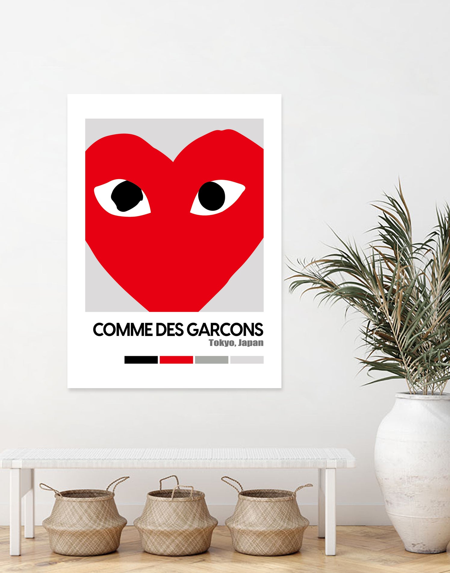 Red Hearts Eyes Hypebeast Luxury Fashion Poster by XingChen Lu on GIANT ART - red typography