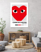 Red Hearts Eyes Hypebeast Luxury Fashion Poster by XingChen Lu on GIANT ART - red typography