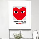 Red Hearts Eyes Hypebeast Luxury Fashion Poster by XingChen Lu on GIANT ART - red typography