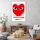 Red Hearts Eyes Hypebeast Luxury Fashion Poster by XingChen Lu on GIANT ART - red typography