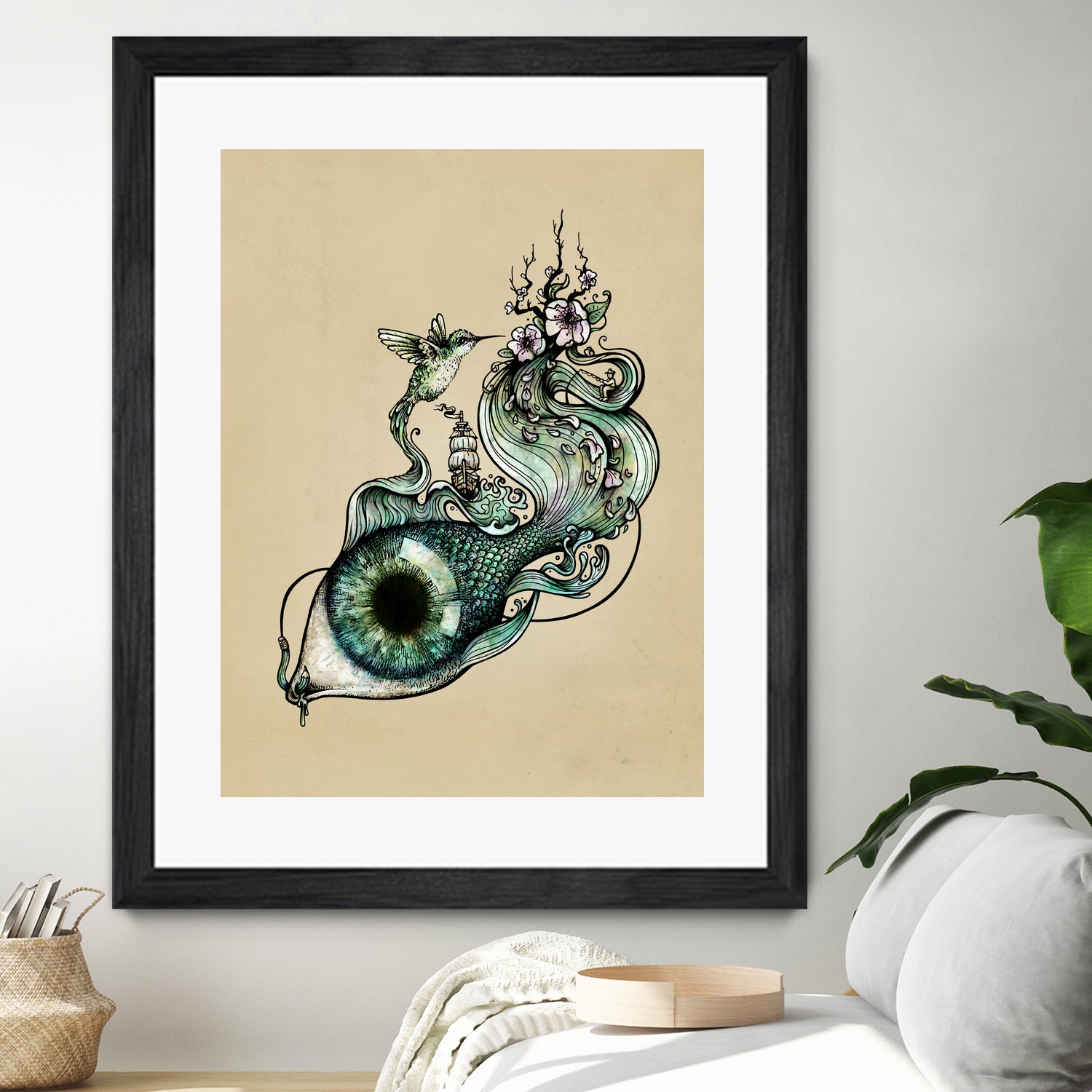 Flowing Inspiration by Enkel Dika on GIANT ART - green digital drawing