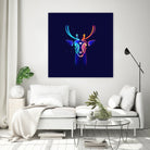 fantasy night (snow & warm lights) by Ilya Shapko on GIANT ART - blue character design