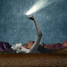 At your fingertips by Sammy Slabbinck on GIANT ART - blue photo manipulation