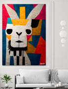 Abstract Art Alpaca by Ramon Souza on GIANT ART - white digital painting