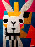 Abstract Art Alpaca by Ramon Souza on GIANT ART - white digital painting