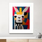 Abstract Art Alpaca by Ramon Souza on GIANT ART - white digital painting