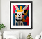 Abstract Art Alpaca by Ramon Souza on GIANT ART - white digital painting