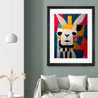 Abstract Art Alpaca by Ramon Souza on GIANT ART - white digital painting