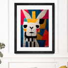 Abstract Art Alpaca by Ramon Souza on GIANT ART - white digital painting