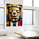 Abstract Art bear by Ramon Souza on GIANT ART - yellow digital painting