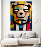 Abstract Art bear by Ramon Souza on GIANT ART - yellow digital painting