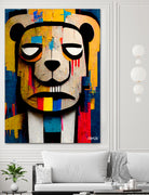 Abstract Art bear by Ramon Souza on GIANT ART - yellow digital painting