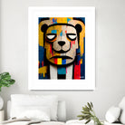 Abstract Art bear by Ramon Souza on GIANT ART - yellow digital painting