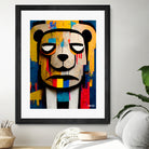 Abstract Art bear by Ramon Souza on GIANT ART - yellow digital painting