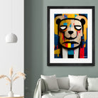 Abstract Art bear by Ramon Souza on GIANT ART - yellow digital painting