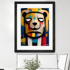 Abstract Art bear by Ramon Souza on GIANT ART - yellow digital painting