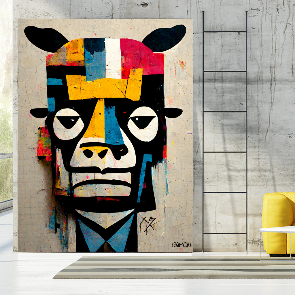 Cowman by Ramon Souza on GIANT ART - white digital painting