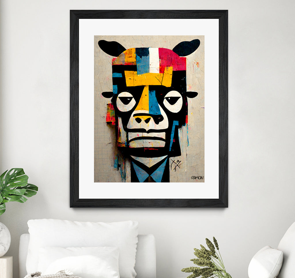 Cowman by Ramon Souza on GIANT ART - white digital painting