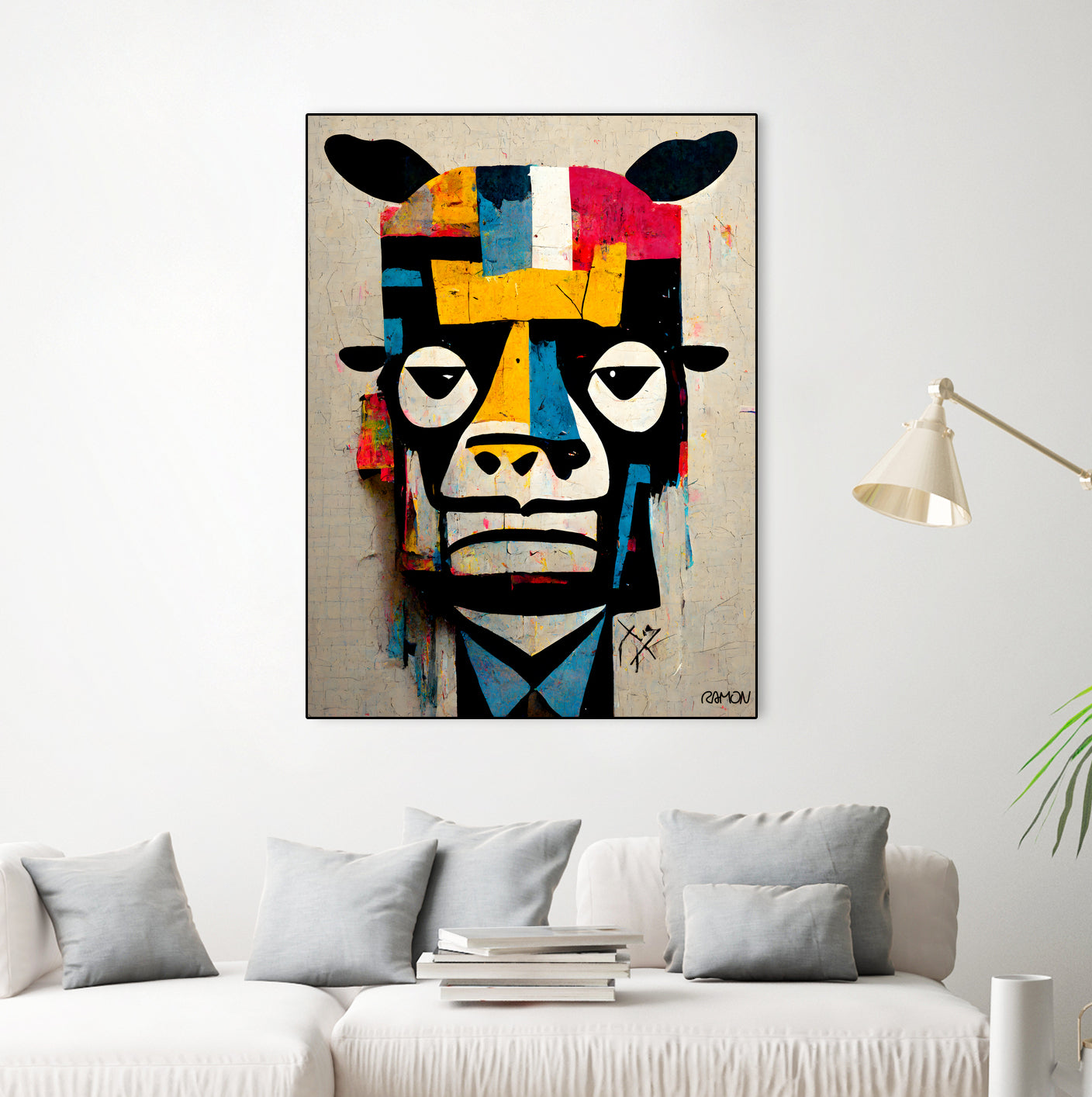 Cowman by Ramon Souza on GIANT ART - white digital painting