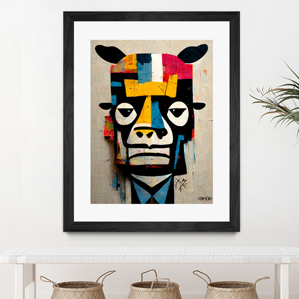 Cowman by Ramon Souza on GIANT ART - white digital painting