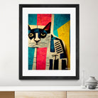 Abstract Art Cat by Ramon Souza on GIANT ART - white digital painting