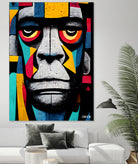 African Gorilla by Ramon Souza on GIANT ART - black digital painting