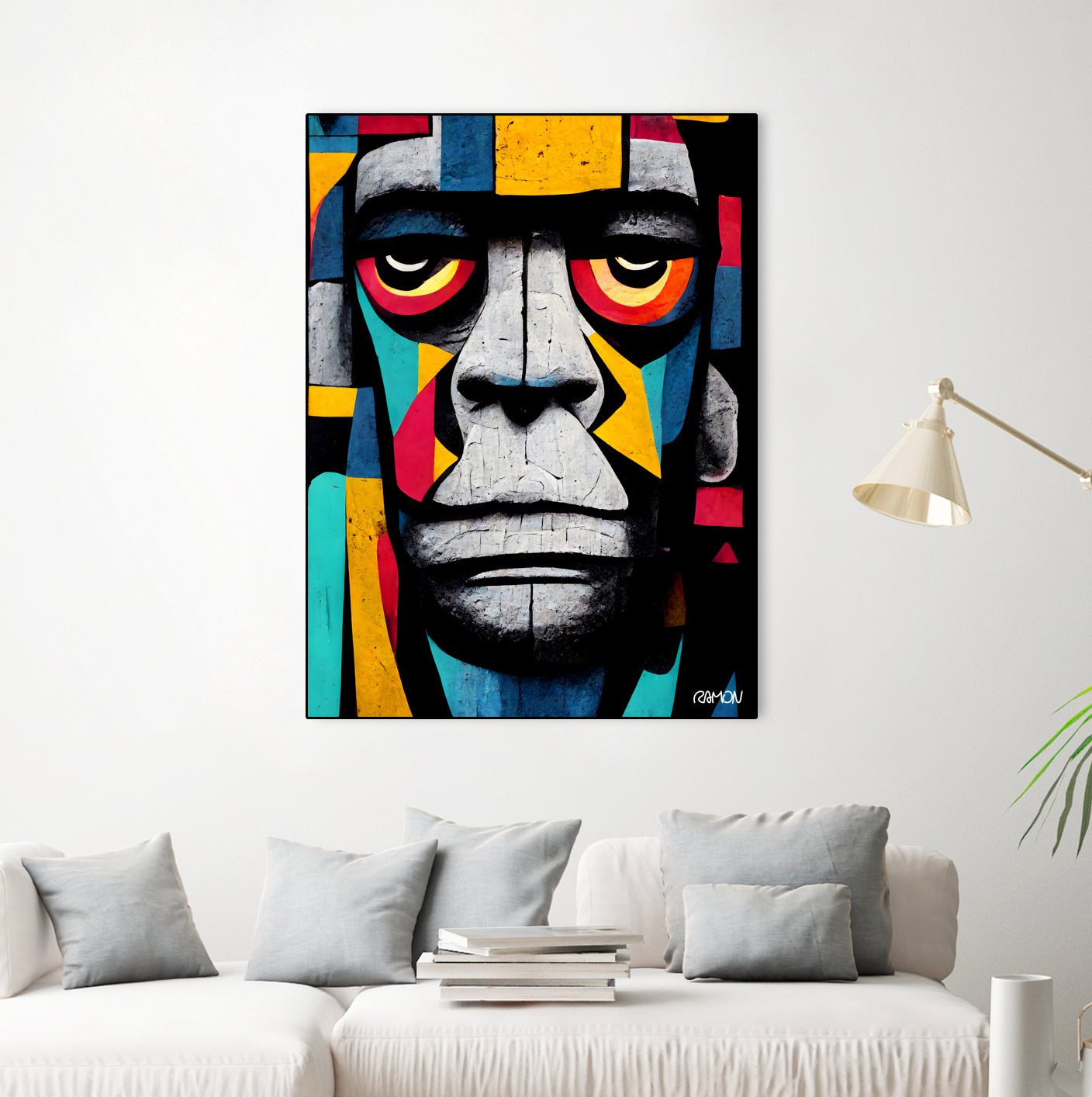 African Gorilla by Ramon Souza on GIANT ART - black digital painting