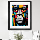 African Gorilla by Ramon Souza on GIANT ART - black digital painting