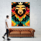 Lion King by Ramon Souza on GIANT ART - yellow digital painting