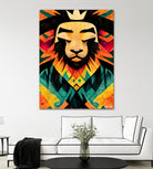 Lion King by Ramon Souza on GIANT ART - yellow digital painting