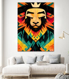 Lion King by Ramon Souza on GIANT ART - yellow digital painting