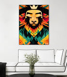 Lion King by Ramon Souza on GIANT ART - yellow digital painting