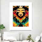 Lion King by Ramon Souza on GIANT ART - yellow digital painting