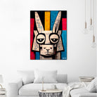 Einstain llama by Ramon Souza on GIANT ART - white digital painting