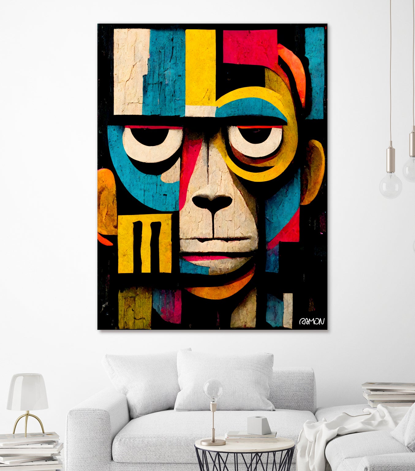 Abstract Art Monkey by Ramon Souza on GIANT ART - black digital painting