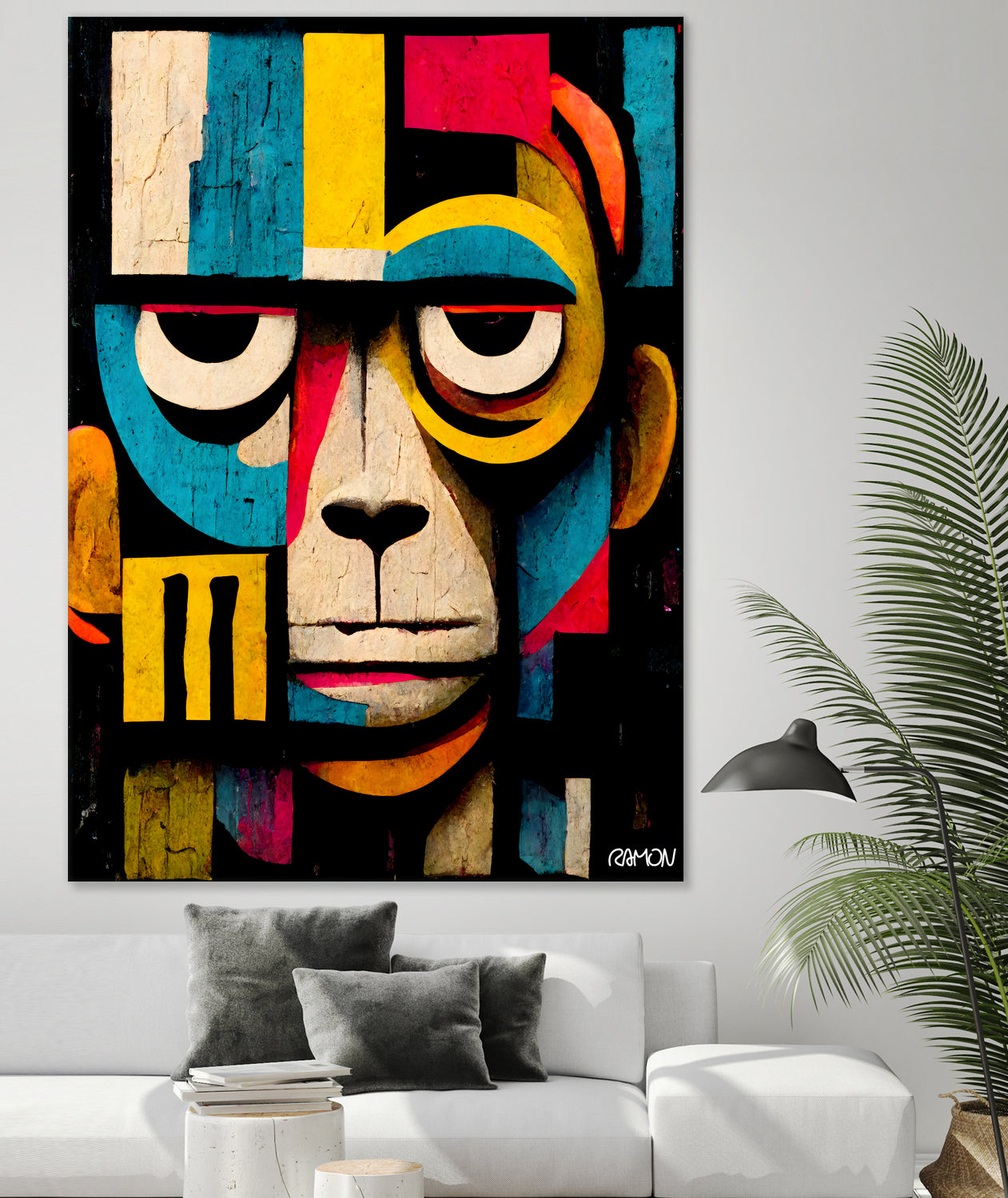 Abstract Art Monkey by Ramon Souza on GIANT ART - black digital painting