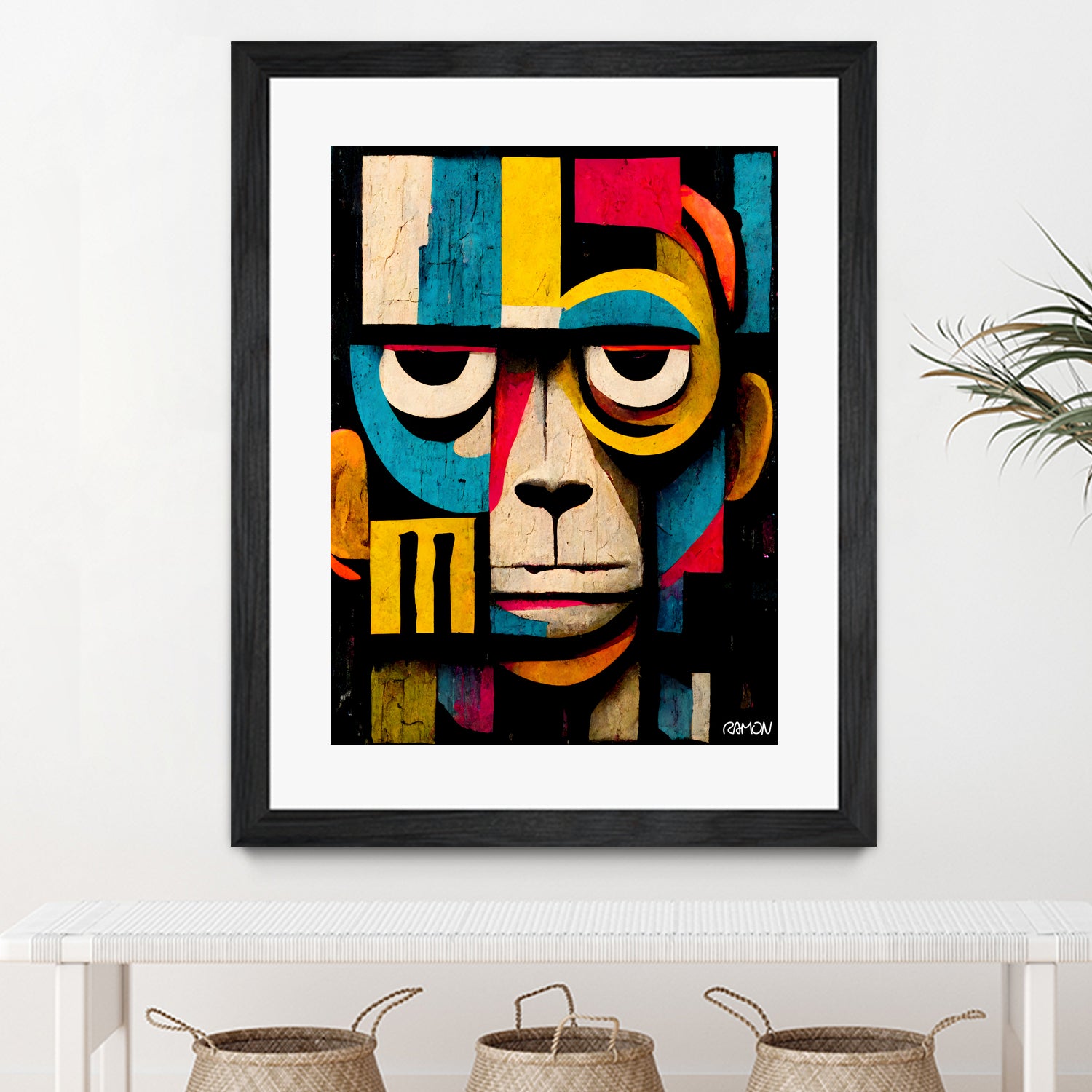 Abstract Art Monkey by Ramon Souza on GIANT ART - black digital painting