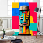 Moai Statue by Ramon Souza on GIANT ART - yellow digital painting