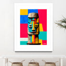 Moai Statue by Ramon Souza on GIANT ART - yellow digital painting