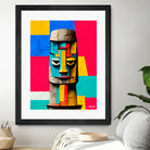 Moai Statue by Ramon Souza on GIANT ART - yellow digital painting