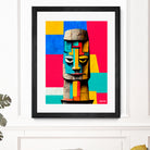 Moai Statue by Ramon Souza on GIANT ART - yellow digital painting